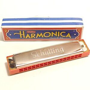 SCHYLLING HARMONICA SC-HAR TRADITIONAL METAL MUSICAL INSTRUMENT 16 HOLE TUNE